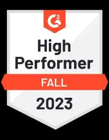 G2 2023 - Fall High Performer