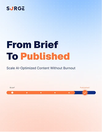 "From Brief to Published" SOP