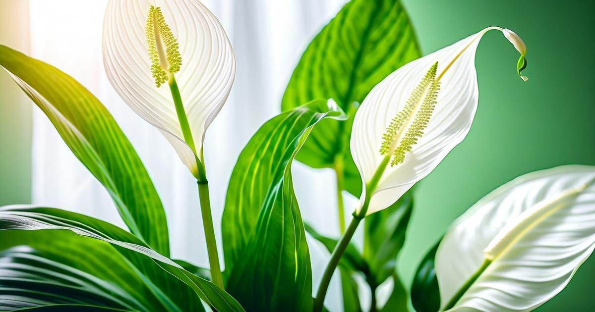7. Peace Lily (Spathiphyllum)
