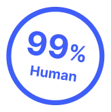 99% human